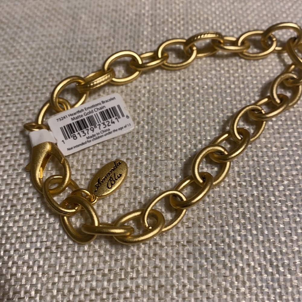 Amanda Blu-Matte Gold Chain.. - Picture 2 of 2